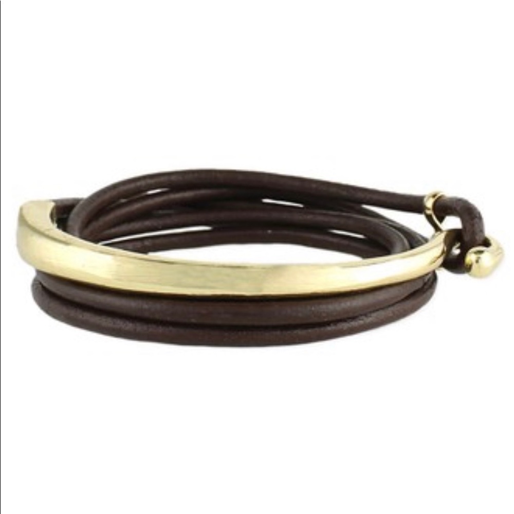 Leather wrap bracelet
